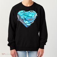 Cool Shark Love Heart Women's Sweatshirt thumb 0