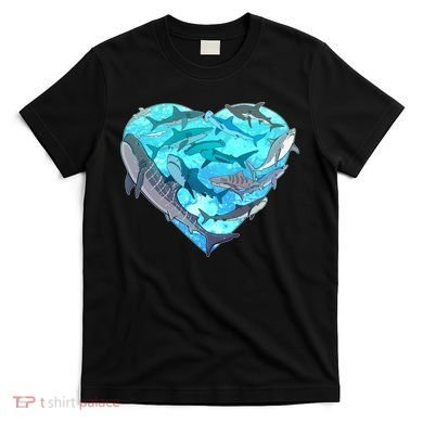 Cool Shark Love Heart T-Shirt