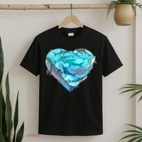 Cool Shark Love Heart T-Shirt thumb 2