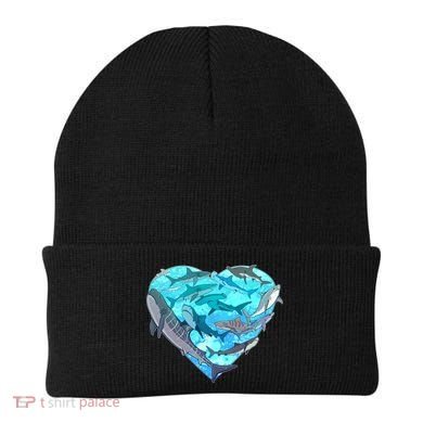Cool Shark Love Heart Beanie