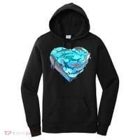 Cool Shark Love Heart Women's Hoodie thumb 0
