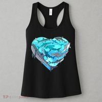 Cool Shark Love Heart Women's Tank Top thumb 3