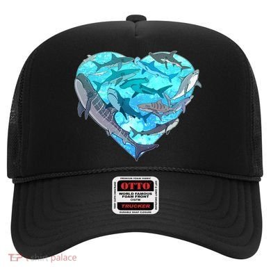 Cool Shark Love Heart Hat