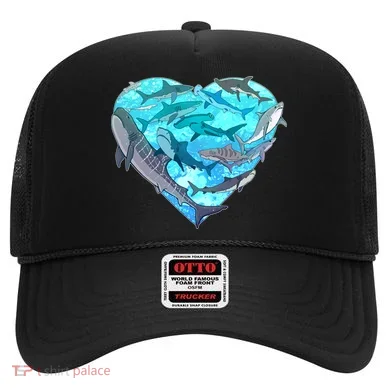 Cool Shark Love Heart Hat
