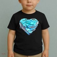 Cool Shark Love Heart Toddler T-Shirt thumb 2
