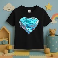 Cool Shark Love Heart Toddler T-Shirt thumb 3