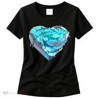 Cool Shark Love Heart Women's T-Shirt thumb 0