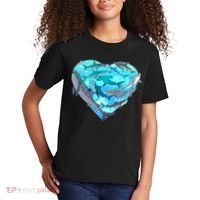 Cool Shark Love Heart Kids T-Shirt thumb 2