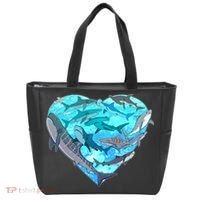Cool Shark Love Heart Tote Bag thumb 0