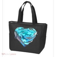 Cool Shark Love Heart Tote Bag thumb 3