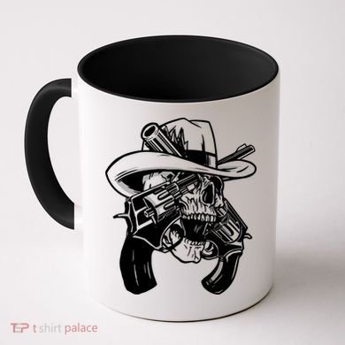 Cool Skull Guns Crossbones Coffee Mug