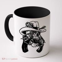 Cool Skull Guns Crossbones Coffee Mug thumb 0