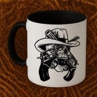 Cool Skull Guns Crossbones Coffee Mug thumb 2