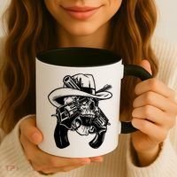 Cool Skull Guns Crossbones Coffee Mug thumb 3