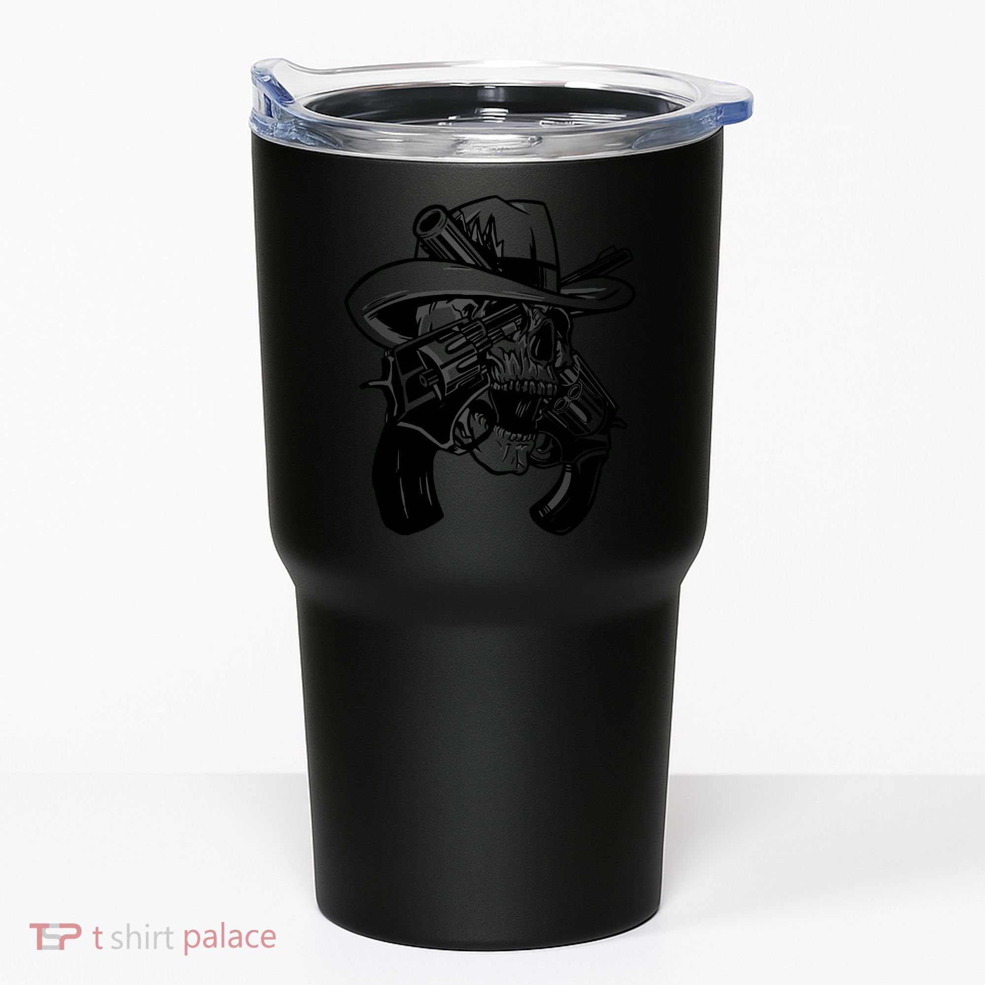 Cool Skull Guns Crossbones Tumbler