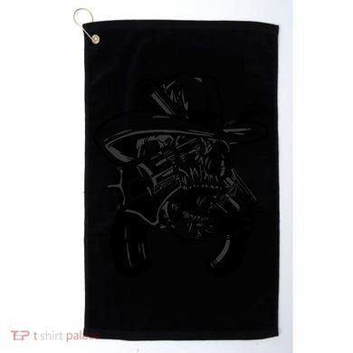 Cool Skull Guns Crossbones Golf Towel