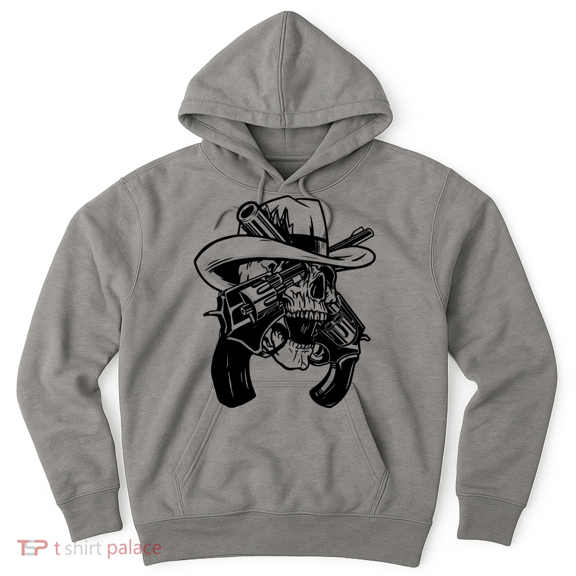 Cool Skull Guns Crossbones Hoodie