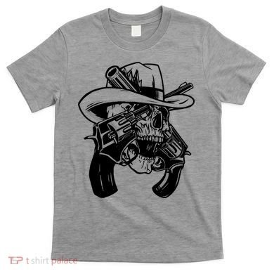 Cool Skull Guns Crossbones T-Shirt