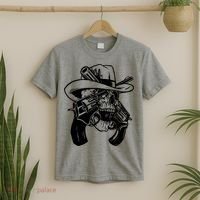 Cool Skull Guns Crossbones T-Shirt thumb 2