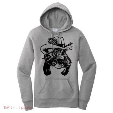 Cool Skull Guns Crossbones Women's Hoodie