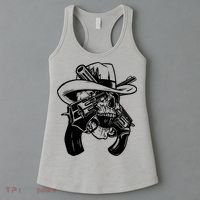 Cool Skull Guns Crossbones Women's Tank Top thumb 3