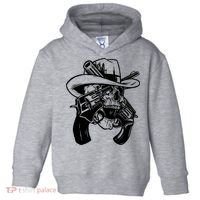 Cool Skull Guns Crossbones Toddler Hoodie thumb 0