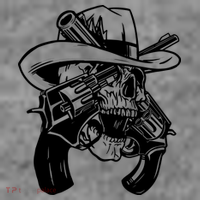 Cool Skull Guns Crossbones Women's T-Shirt thumb 6