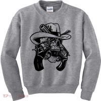 Cool Skull Guns Crossbones Kids Sweatshirt thumb 0
