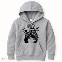 Cool Skull Guns Crossbones Kids Hoodie thumb 0
