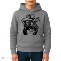 Cool Skull Guns Crossbones Kids Hoodie thumb 4
