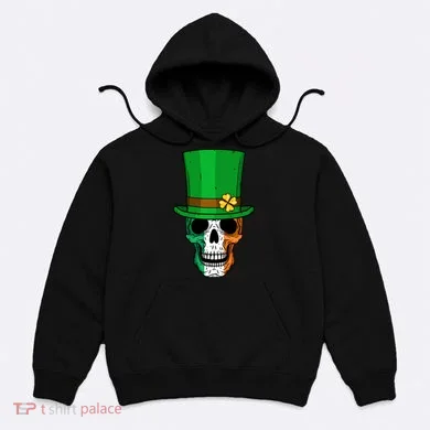 Cool St. Patricks Day Irish Skull Hoodie