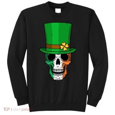 Cool St. Patricks Day Irish Skull Sweatshirt