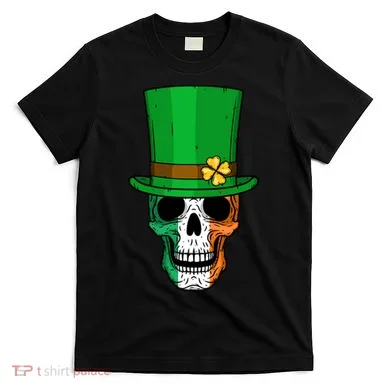 Cool St. Patricks Day Irish Skull T-Shirt