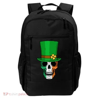 Cool St. Patricks Day Irish Skull Backpack