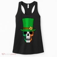 Cool St. Patricks Day Irish Skull Women's Tank Top thumb 0