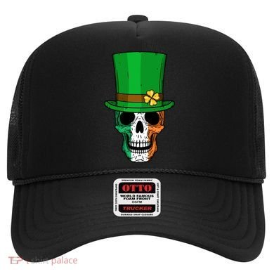 Cool St. Patricks Day Irish Skull Hat