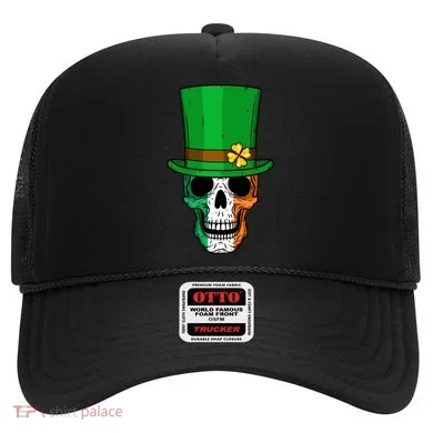 Cool St. Patricks Day Irish Skull Hat