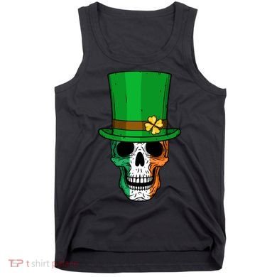 Cool St. Patricks Day Irish Skull Tank Top