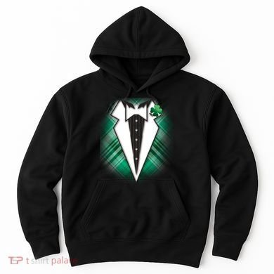 Cool St. Patrick's Day Tuxedo Irish Tux Hoodie