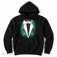 Cool St. Patrick's Day Tuxedo Irish Tux Hoodie thumb 0