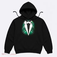 Cool St. Patrick's Day Tuxedo Irish Tux Hoodie thumb 0