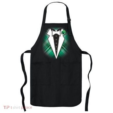 Cool St. Patrick's Day Tuxedo Irish Tux Apron