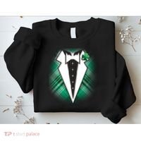 Cool St. Patrick's Day Tuxedo Irish Tux Sweatshirt thumb 2