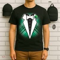 Cool St. Patrick's Day Tuxedo Irish Tux T-Shirt thumb 6