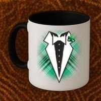 Cool St. Patrick's Day Tuxedo Irish Tux Coffee Mug thumb 2