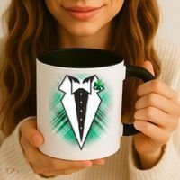 Cool St. Patrick's Day Tuxedo Irish Tux Coffee Mug thumb 3