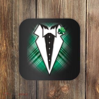 Cool St. Patrick's Day Tuxedo Irish Tux Coaster