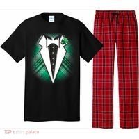Cool St. Patrick's Day Tuxedo Irish Tux Pajama Set thumb 0