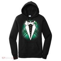 Cool St. Patrick's Day Tuxedo Irish Tux Women's Hoodie thumb 0