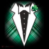 Cool St. Patrick's Day Tuxedo Irish Tux Women's Hoodie thumb 2